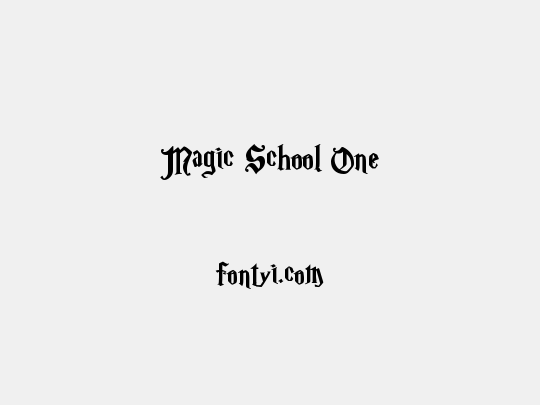 Magic School One