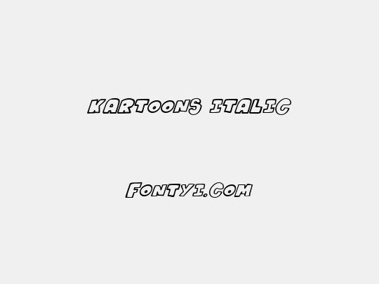 Kartoons Italic