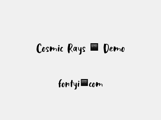 Cosmic Rays - Demo