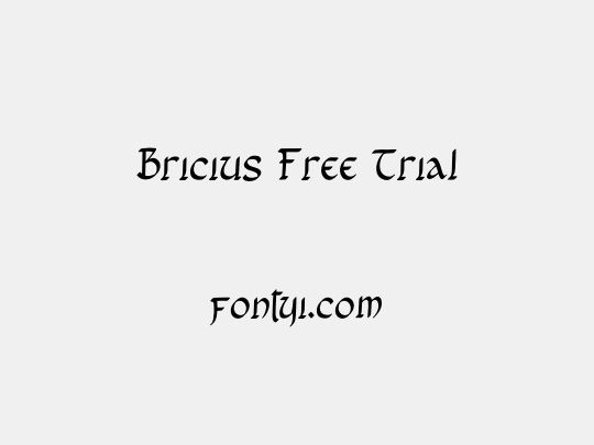 Bricius Free Trial