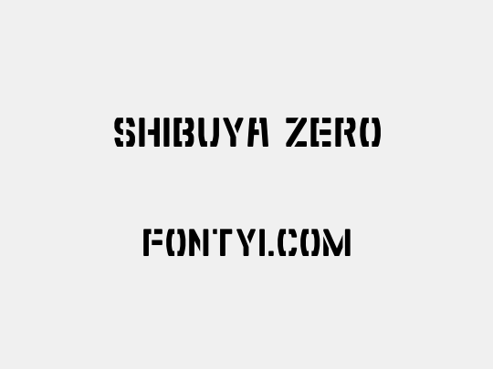 Shibuya Zero