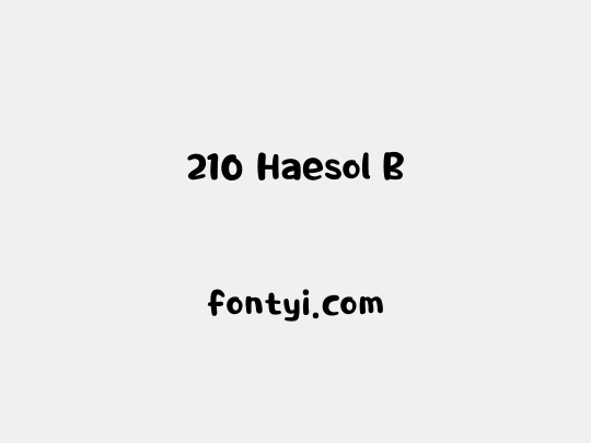 210 Haesol B