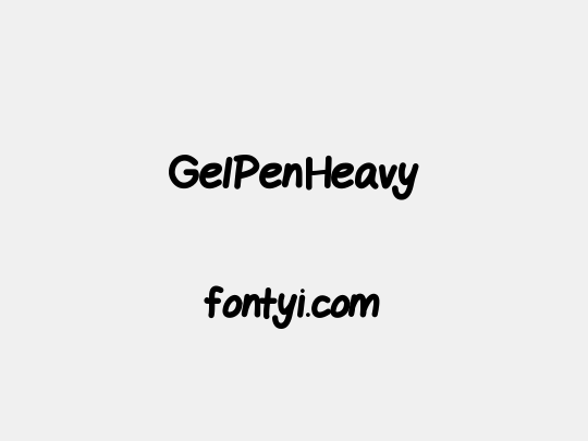 GelPenHeavy