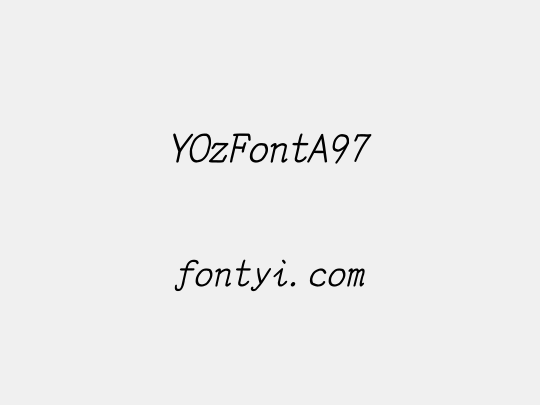 YOzFontA97