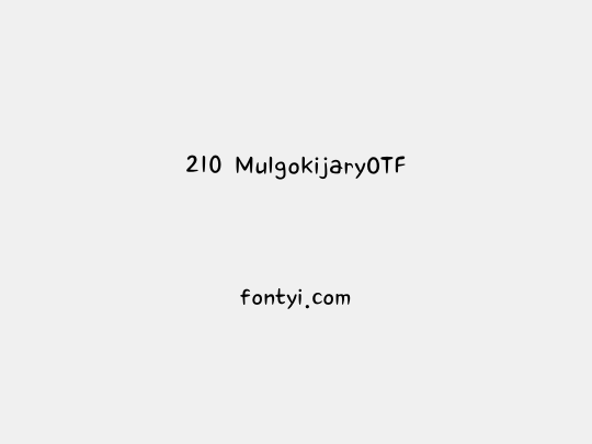 210 MulgokijaryOTF