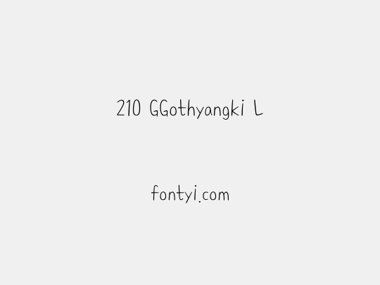 210 GGothyangki L