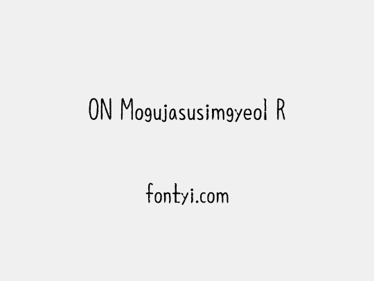 ON Mogujasusimgyeol R