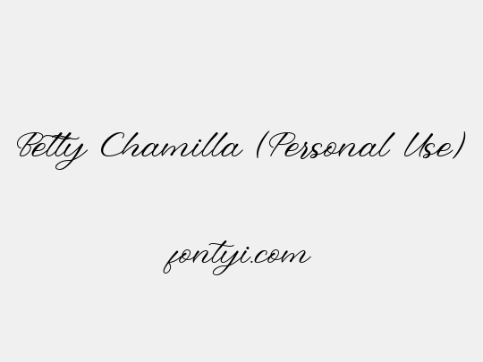 Betty Chamilla (Personal Use)