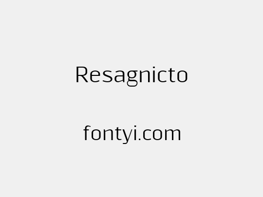 Resagnicto