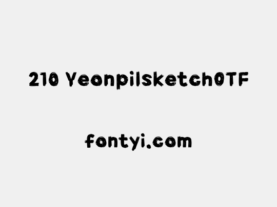 210 YeonpilsketchOTF