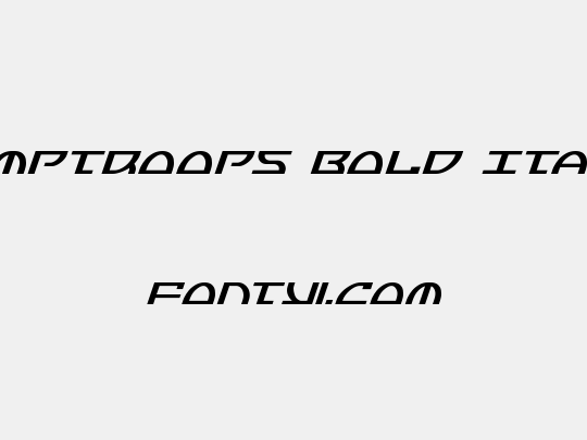 Jumptroops Bold Italic