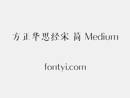 方正华思经宋 简 Medium