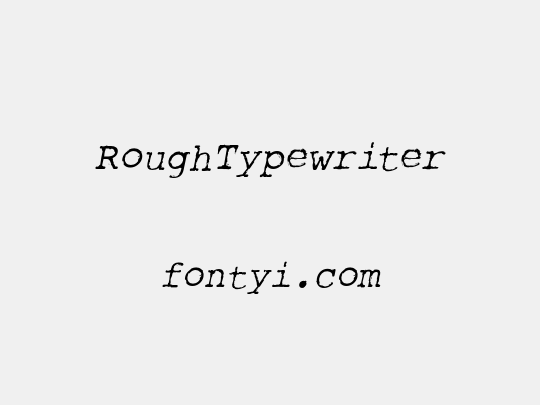 RoughTypewriter