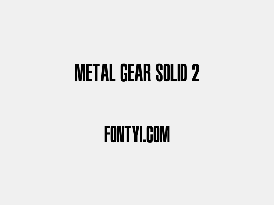 Metal Gear Solid 2