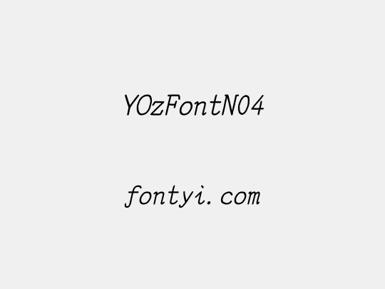 YOzFontN04