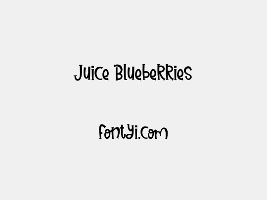 Juice Blueberries