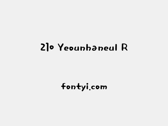 210 Yeounhaneul R