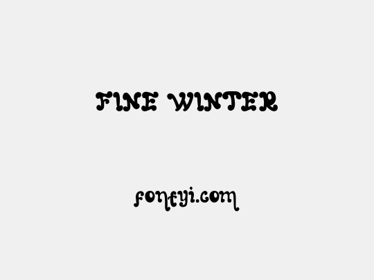 FINE WINTER