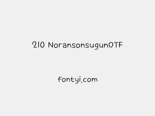 210 NoransonsugunOTF