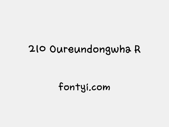 210 Oureundongwha R