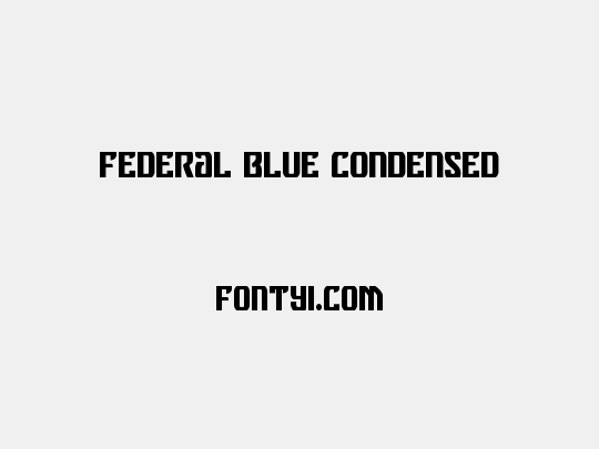 Federal Blue Condensed