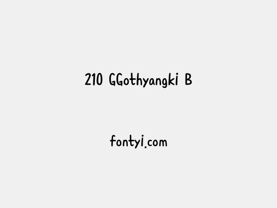 210 GGothyangki B