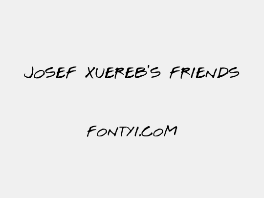 Josef Xuereb's Friends