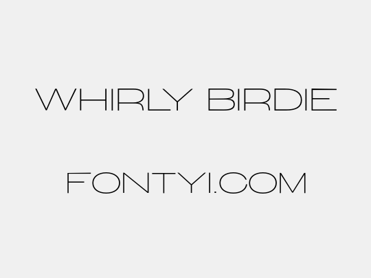 Whirly Birdie