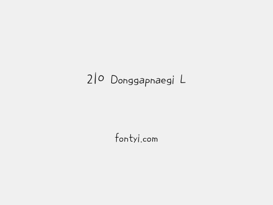 210 Donggapnaegi L