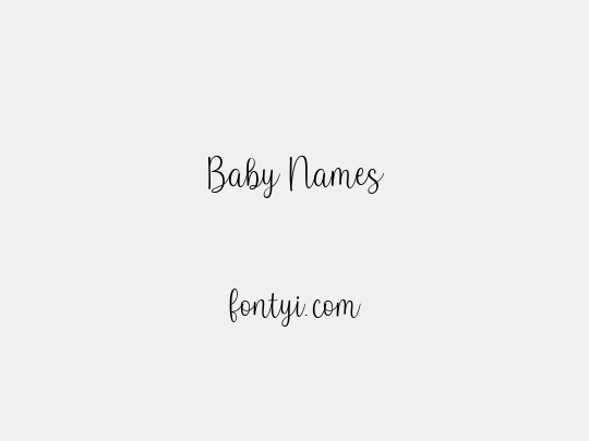 Baby Names