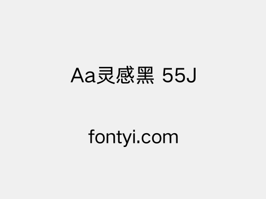 Aa灵感黑 55J