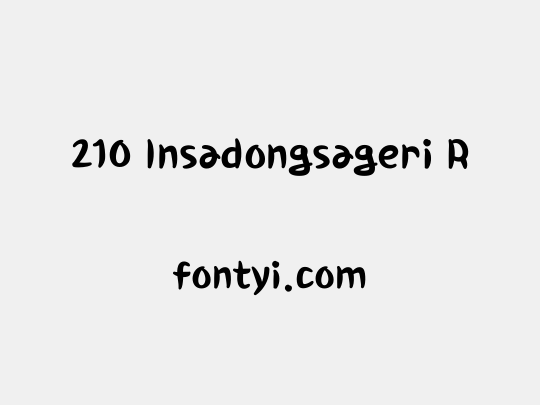 210 Insadongsageri R