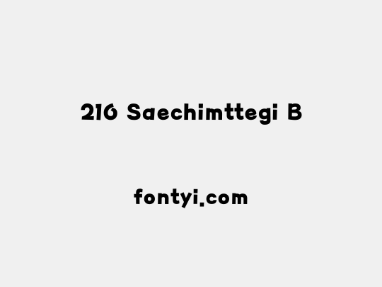 210 Saechimttegi B