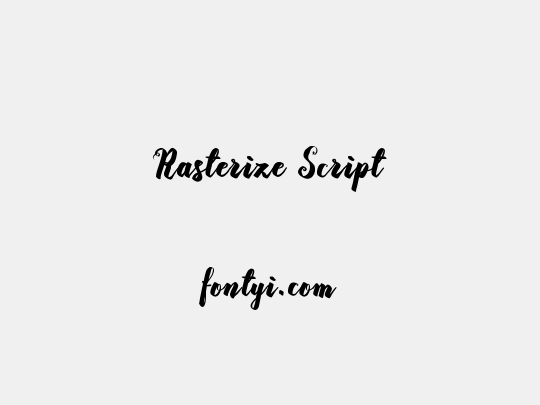 Rasterize Script