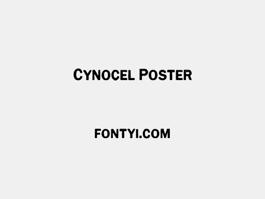 Cynocel Poster