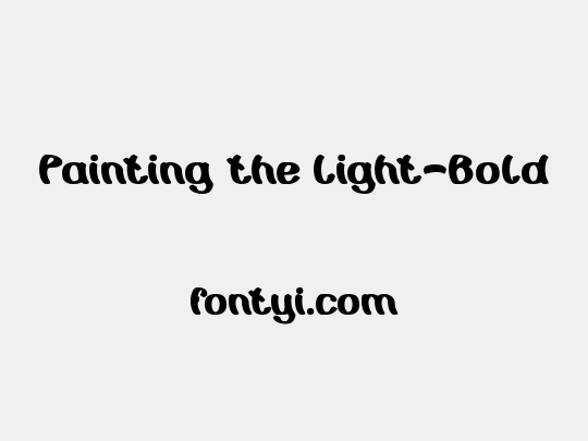 Painting the Light-Bold