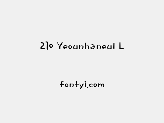 210 Yeounhaneul L