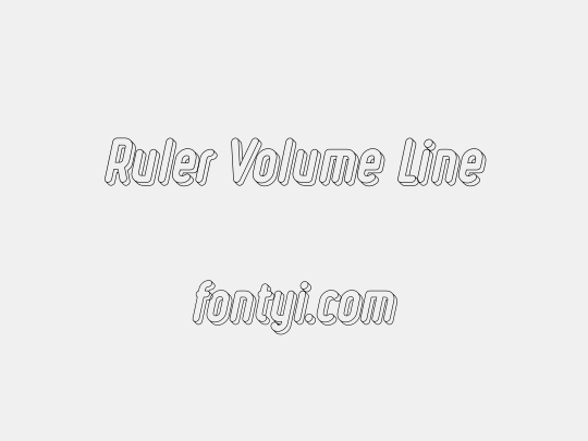 Ruler Volume Line