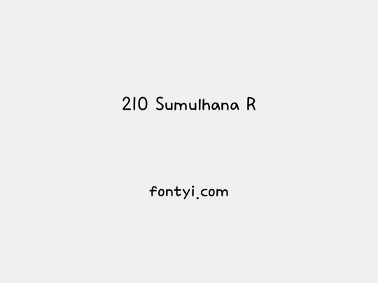 210 Sumulhana R