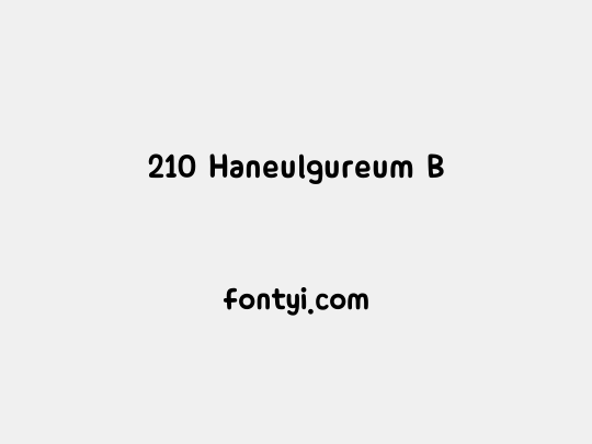 210 Haneulgureum B