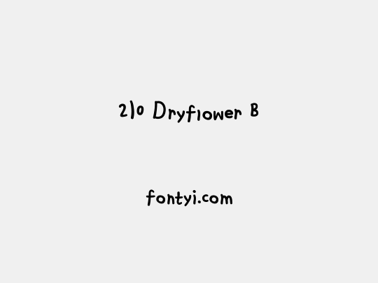 210 Dryflower B