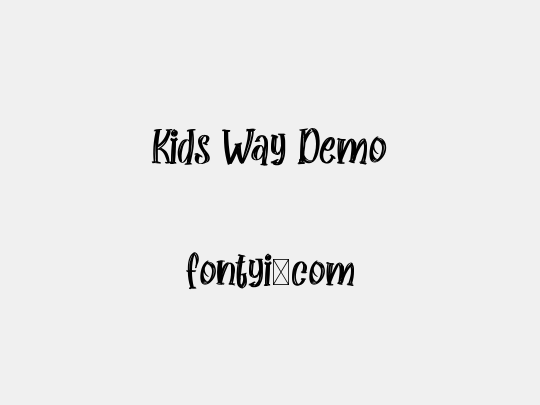 Kids Way Demo