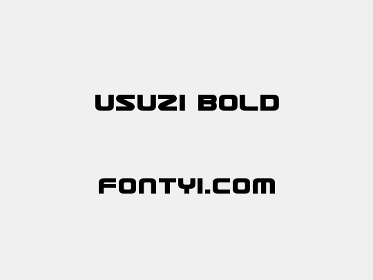 Usuzi Bold