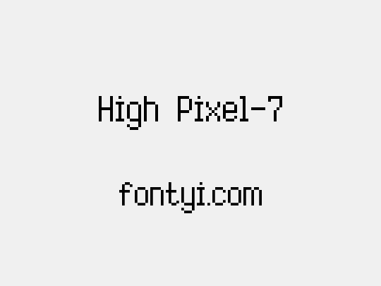 High Pixel-7