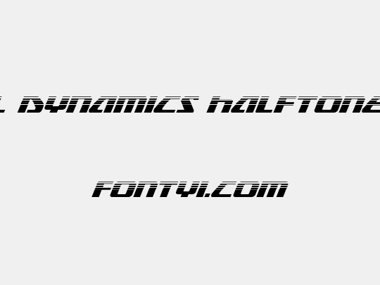 Global Dynamics Halftone Italic