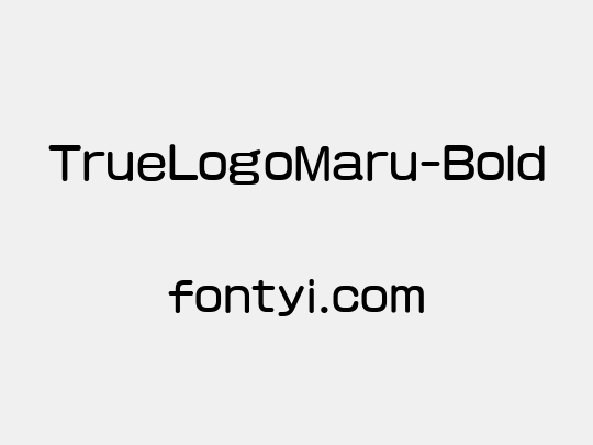 TrueLogoMaru-Bold