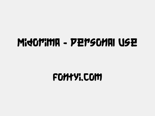 Midorima - Personal Use