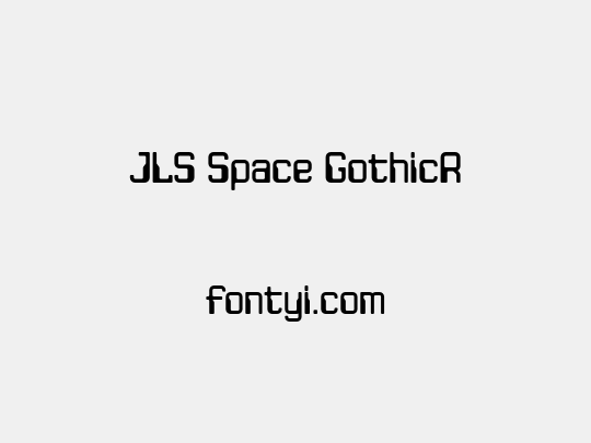 JLS Space GothicR