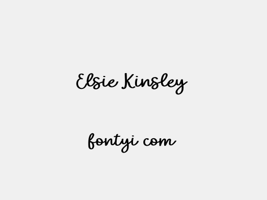 Elsie Kinsley