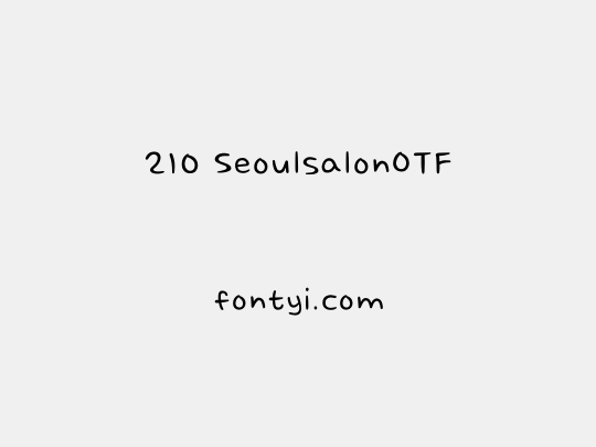 210 SeoulsalonOTF